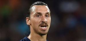 NAPLES, ITALY - AUGUST 11:  Zlatan Ibrahimovic of Paris Saint Germain in action during the pre-season friendly match between SSC Napoli and Paris Saint-Germain FC at Stadio San Paolo on August 11, 2014 in Naples, Italy.  (Photo by Giuseppe Bellini/Getty Images)