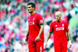 Football - Liverpool v West Ham United - Barclays Premier League - Anfield - 29/8/15 Liverpool's Dejan Lovren Action Images via Reuters / Carl Recine Livepic EDITORIAL USE ONLY. No use with unauthorized audio, video, data, fixture lists, club/league logos or "live" services. Online in-match use limited to 45 images, no video emulation. No use in betting, games or single club/league/player publications.  Please contact your account representative for further details.