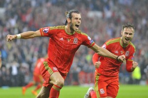 Football - Wales v Belgium - UEFA Euro 2016 Qualifying Group B - Cardiff City Stadium, Cardiff, Wales - 12/6/15 Gareth Bale celebrates after scoring the first goal for Wales Reuters / Rebecca Naden Livepic